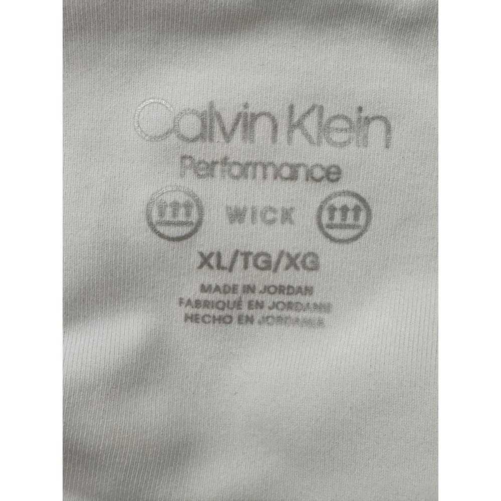 Calvin Klein Performance Womens XL Pink Graphic Palm Print Cropped Leggings WICK - Picture 4 of 7